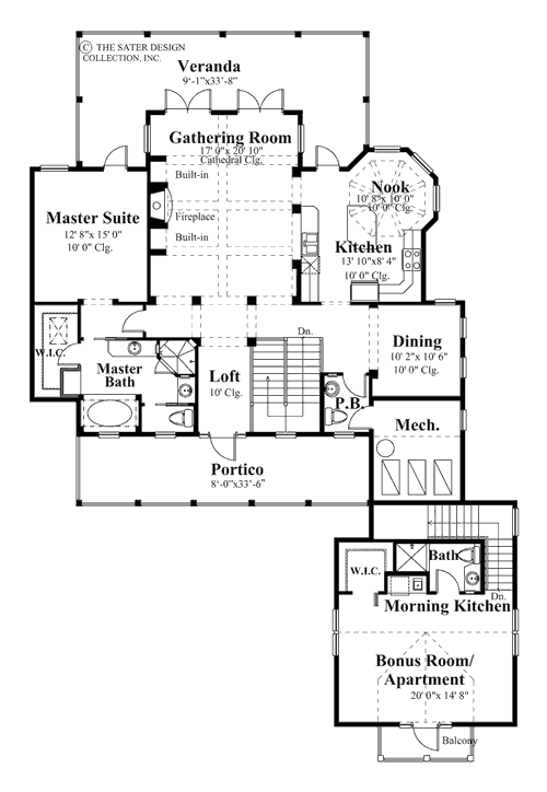 carlisle bay- upper level floor plan -#6755