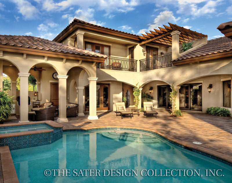 Casoria- Rear Courtyard Elevation-Plan #6797