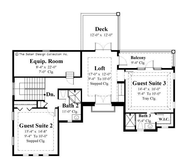Casoria- Upper Level Floor Plan -Plan #6797