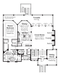 Chateau-Sur-Mer Main Level Floor Plan -Plan #6801