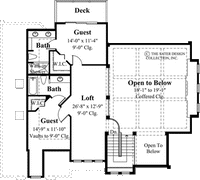 Chateau-Sur-Mer Upper Level Floor Plan -Plan #6801