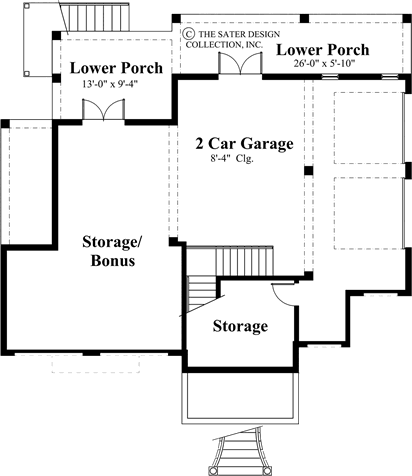 Tierra di Mare-Lower Level Floor Plan-Plan #6806