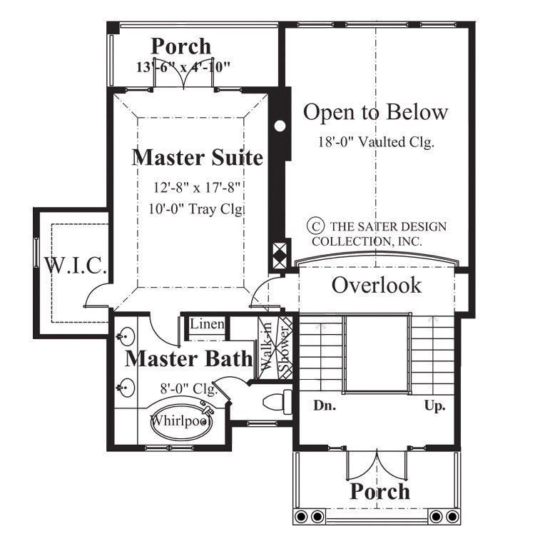 Buckhurst Lodge- Upper Level Floor Plan -Plan #6807