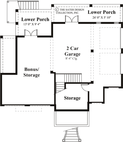 Santa Rosa-Lower Level Floor Plan- #6808