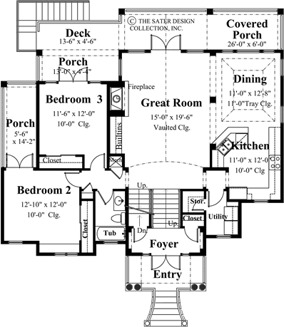 Santa Rosa-Main Level Floor Plan- #6808