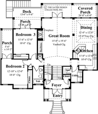 Santa Rosa-Main Level Floor Plan- #6808