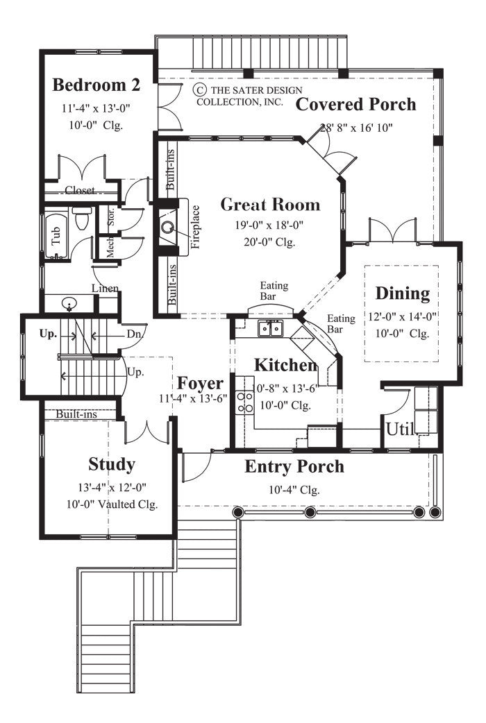 riveria dei fiori-main level floor plan-#6809