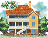 Riveria dei Fiori-Rear Elevation Render Image-Plan #6809