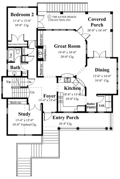 Lake Tahoe-Main Level Floor Plan-#6811