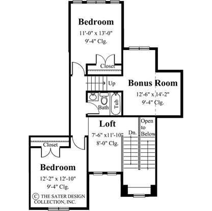 Papillon-Upper Level Floor Plan-#6813