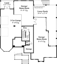 Hyatt Park- Lower Level Floor Plan -#6818
