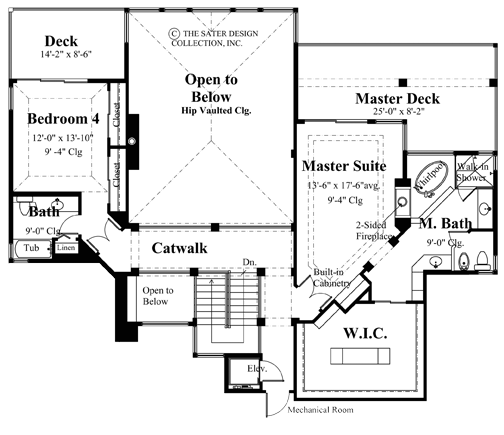 La Palma-Upper Level Floor Plan-#6819