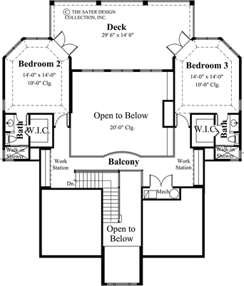 wolf summit-upper level floor plan-plan 6826