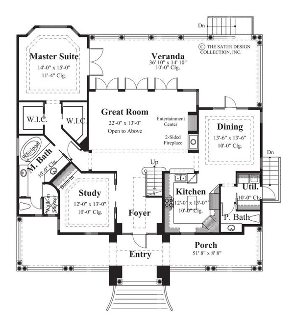 Biscayne Bay - main Level Floor Plan - #6830