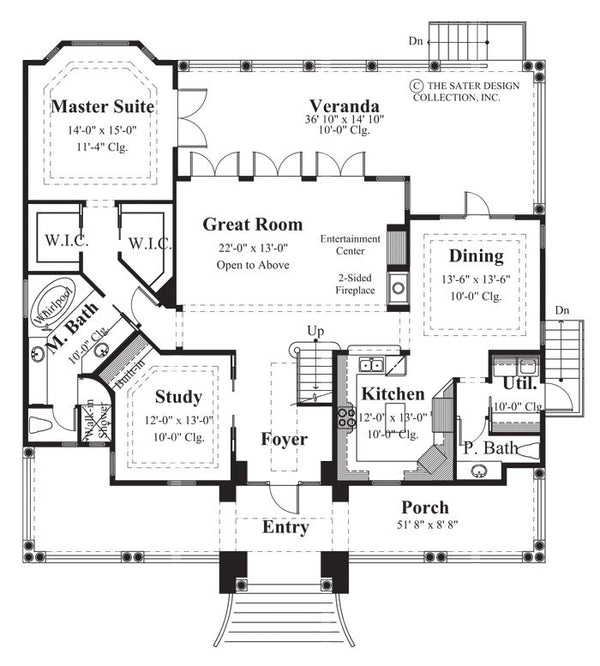 Monterrey Cove-Main Level Floor Plan-#6831