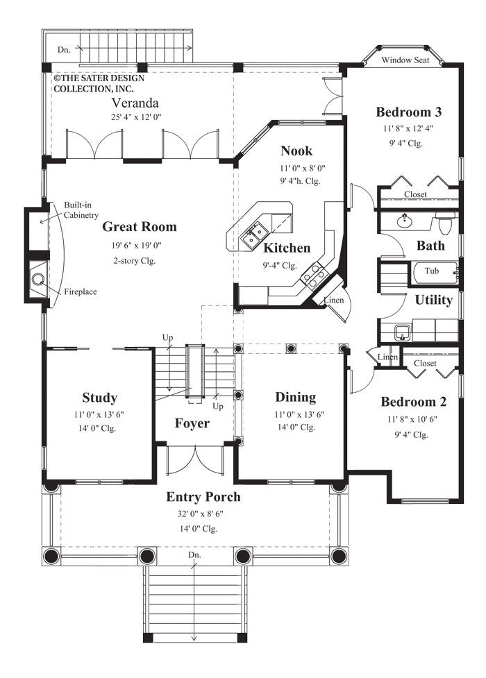 Bridgehampton- Main Level Floor Plan -#6837
