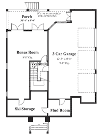 Berkeley Square-Lower Level Floor Plan #6838