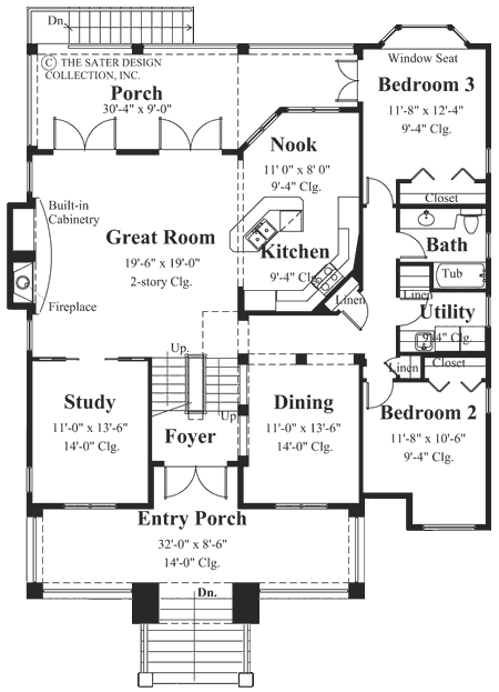 berkeley square- main level floor plan #6838