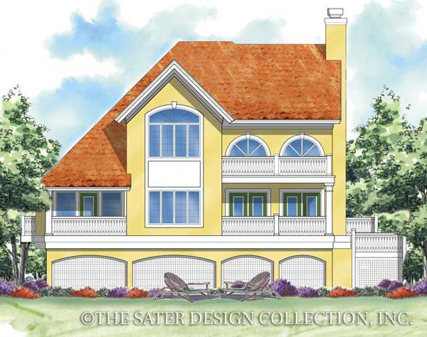 Casa Bella-Rear Elevation-Plan #6839
