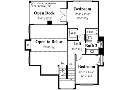 casa bella-upper level floor plan-#6839
