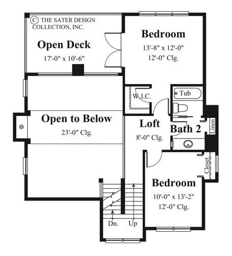 Aruba Bay-Upper Level Floor Plan-Plan #6840