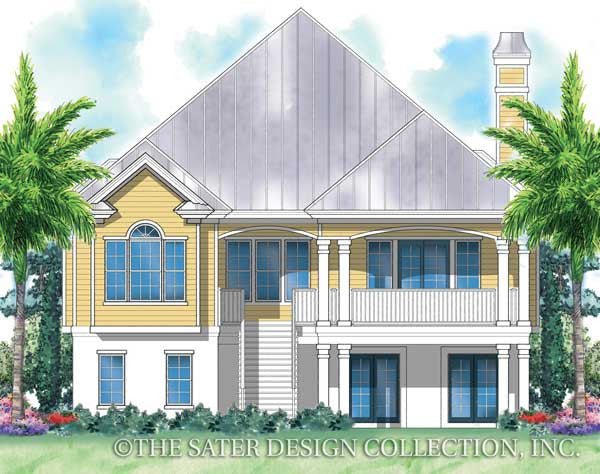 Newport Cove-Rear Elevtion-Plan #6843