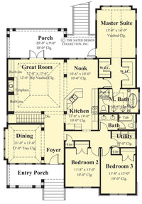 Whisperwood House Plan Main Level Floor Plan
