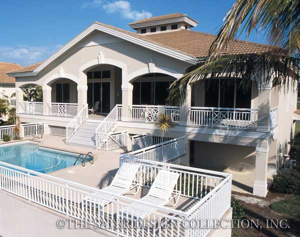 Mission Hills Home-Rear Elevation Image-Plan #6845