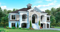 Saint Martin-Front Elevation-Plan #6846