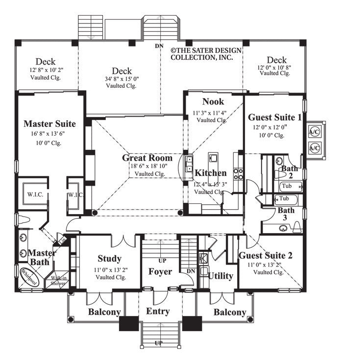 trail ridge-main level floor plan-#6847 