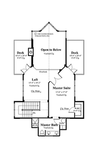 Plymouth Bay-Upper Level Floor Plan- #6852