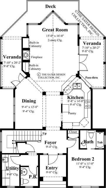 mount julian-main level floor plan- #6853 