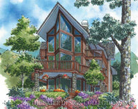 Mount Julian-Rear Elevation-Plan #6853