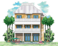 Charleston Hill-Rear Elevation-Plan #6855