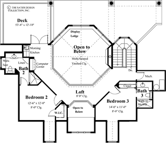 Montserrat Home Upper Level Floor Plan 6858