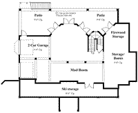 Bradley House- Lower Level Floor Plan -Plan6859