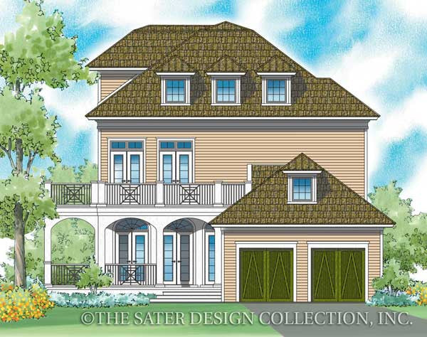 Capella Place-Rear Elevation-Plan #6870