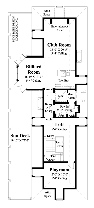 Reddington Home-Top Floor Plan-#6871