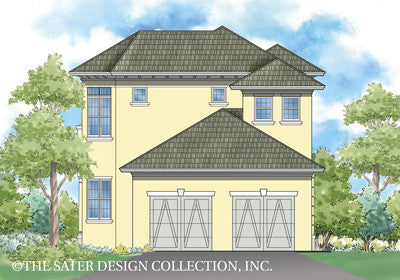 Villa Verdi-Rear Elevation-Plan #6872