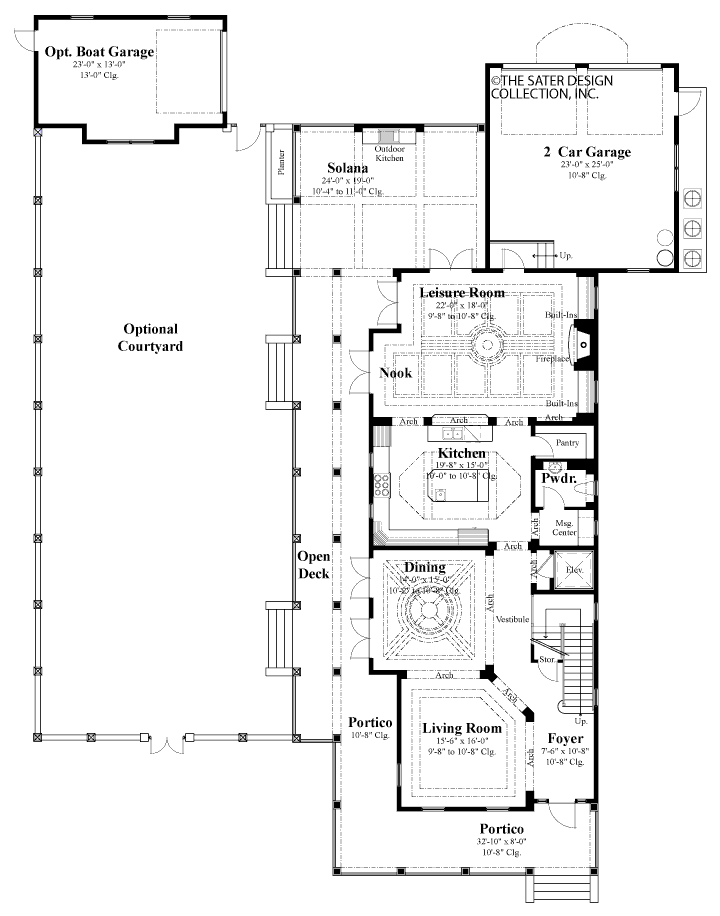 Tortuga Bay-Main Level Floor Plan-Plan #6874