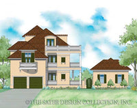 Tortuga Bay-Rear Elevation-Plan #6874