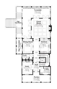 Myrtle Grove-Main Level Floor Plan-Plan 6875