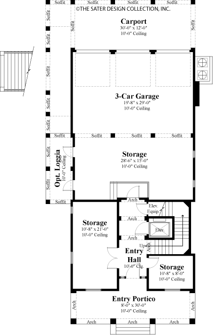 myrtle grove-lower level floor plan-plan6875