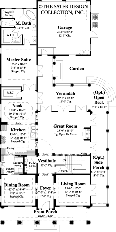 Ballantyne Main Level Floor Plan - Plan #6876