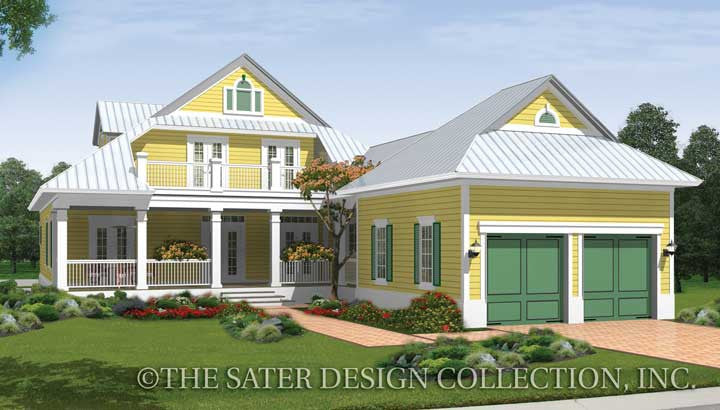 Pine Knoll Rear Elevation Render Image - Plan 6877