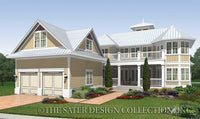 Cardinal Point-Rear Elevation-Plan #6881