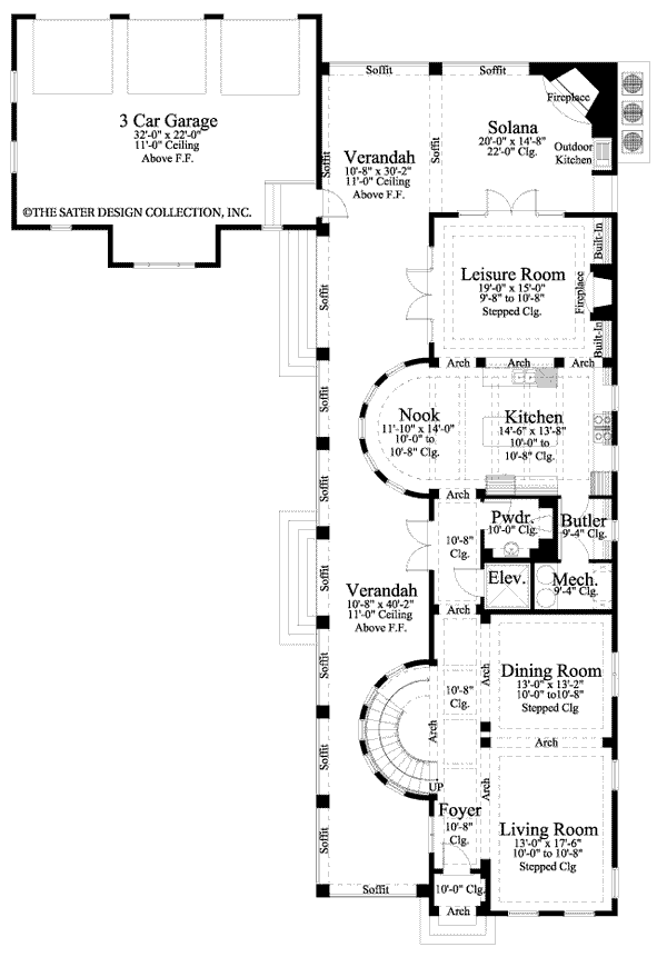Seagrove Lake-Main Level Floor Plan #6882