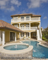 Castaway Cove-Rear Elevation Photo-Plan#6884