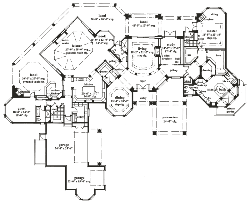 Huntington Lakes - Main Level Floor Plan - #6900