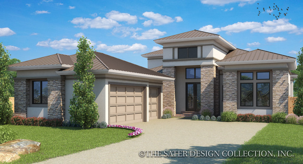 Valhalla House Plan front elevation color rendering